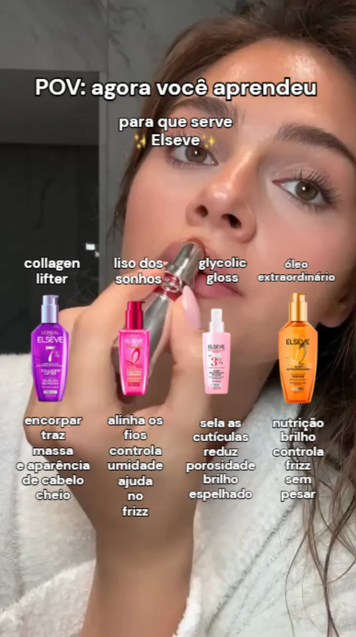 A linha Elseve tem produtos para diferentes necessidades do cabelo, e