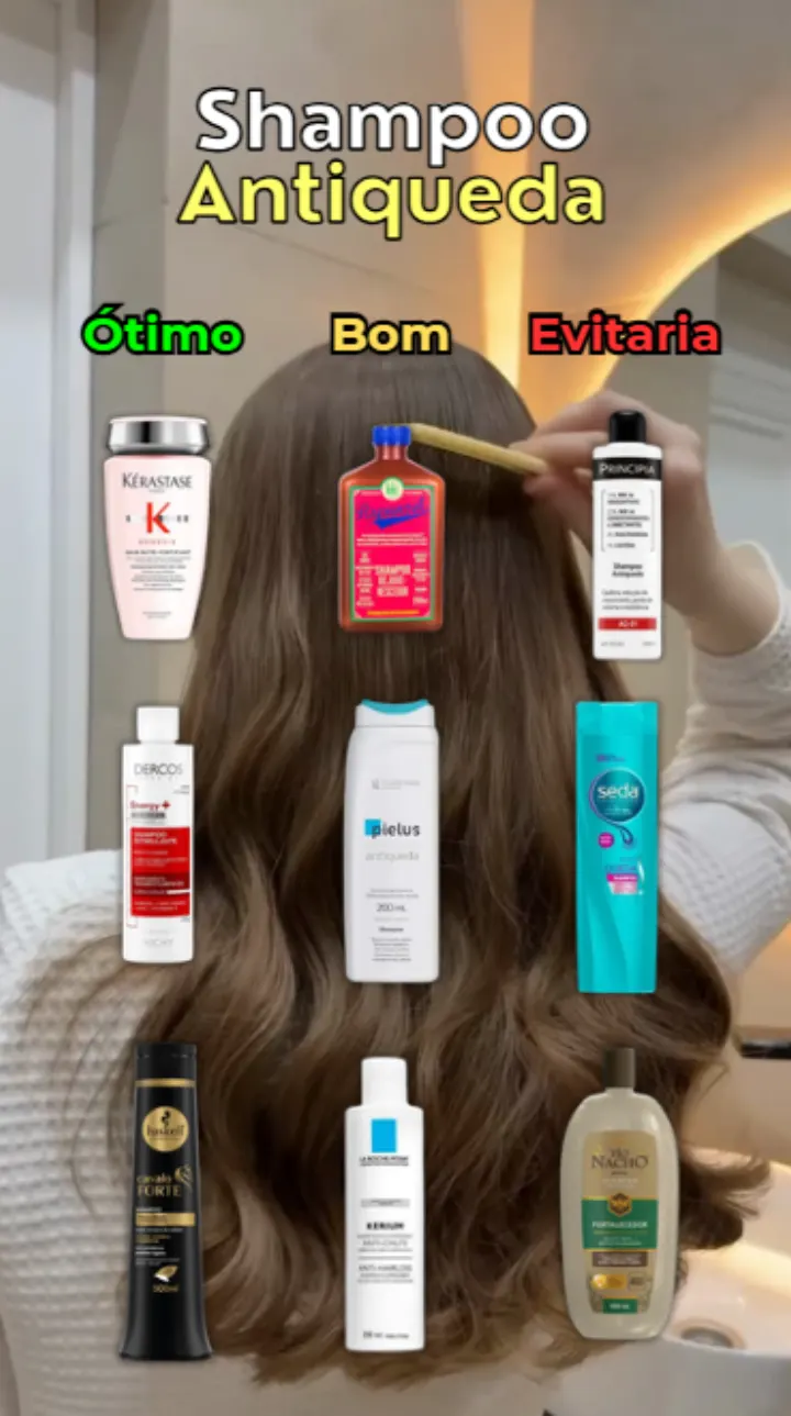 Shampoo antiqueda pode ajudar bastante no fortalecimento dos fios,…