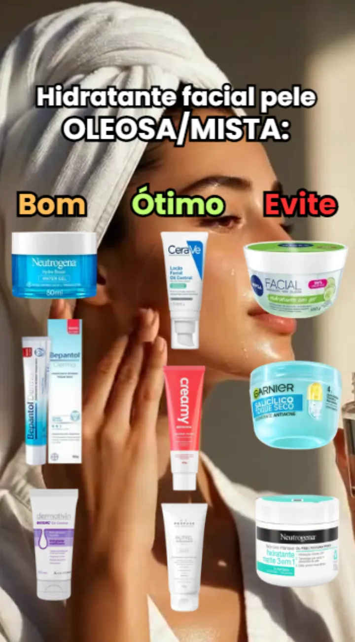 Pele oleosa também precisa de hidratação