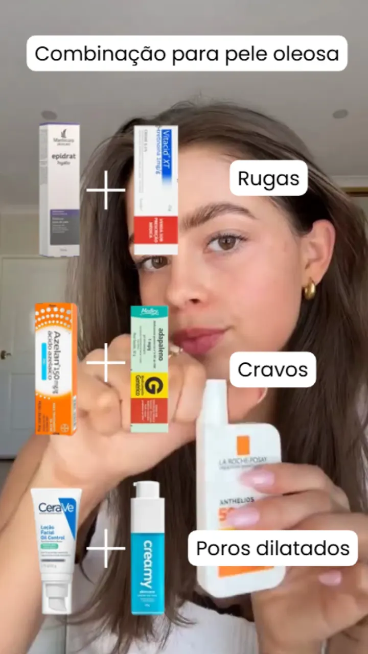 Pele oleosa pode ter várias necessidades ao mesmo tempo