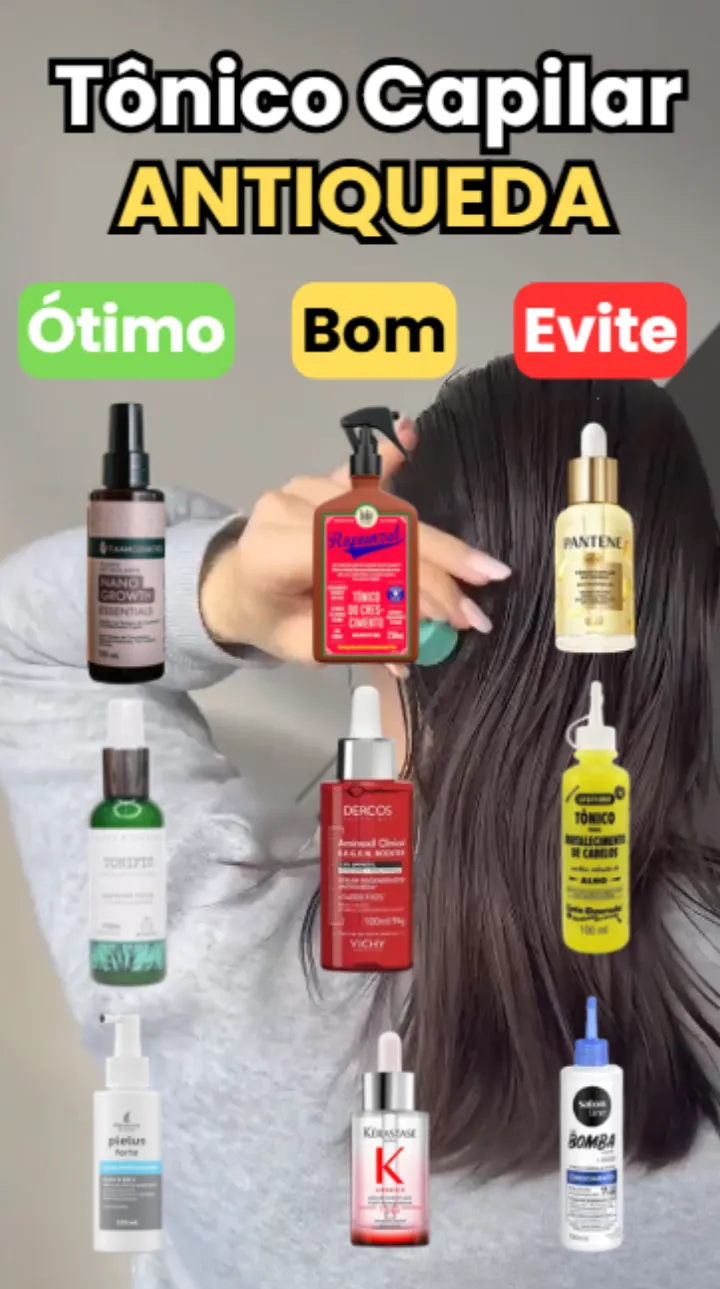 Queda capilar pode ter várias causas, e o tônico certo pode ajudar no