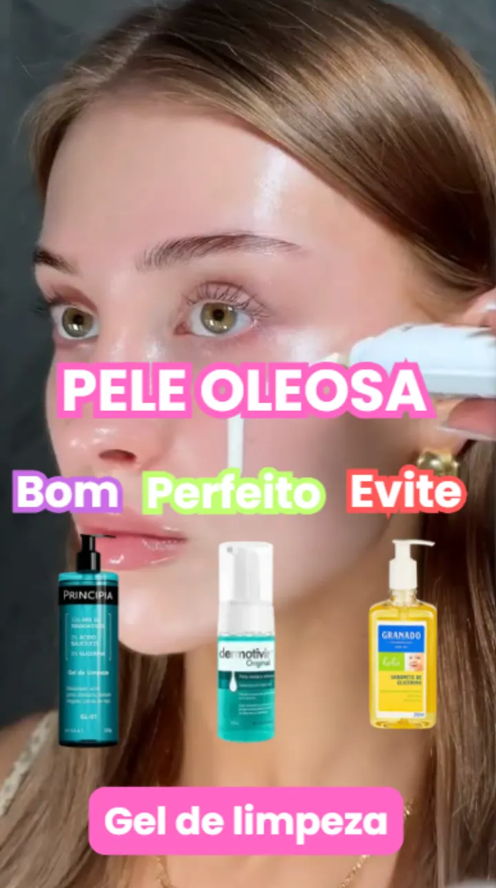 Na pele oleosa, o gel de limpeza certo faz toda diferença